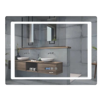 Дзеркало для ванної кімнати Mixxus Style MR03-70x50 700x500 прямокутне, з LED-підсвічуванням та антизапотіванням (MI6006)