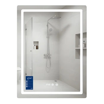 Дзеркало для ванної кімнати Qtap Mideya 600x800 прямокутне, з LED-підсвічуванням та антизапотіванням (QTMID100080049267)