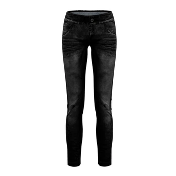 Женские джинсы CRAZY WONDER MAGIC WOMAN PRINT JEANS Черный S Прямые эластичный пояс итальянская ткань