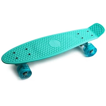 Пенни-борд 22 ClaLogo Бирюзовая подсветка колес CL_Turquoise