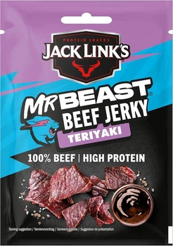 Мясные снеки MrBeast Jack Link's Beef Jerky Teriyaki 25г