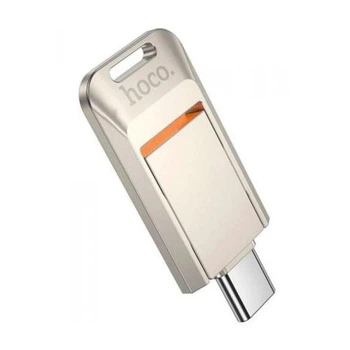 Высокоскоростная флешка HOCO UD17 64 GB с поддержкой OTG Type-C для телефона, компьютера, планшета Silver