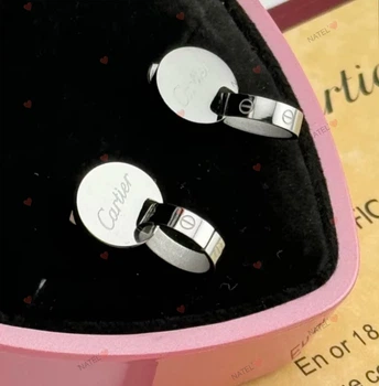 Сережки Cartier в срібному кольорі