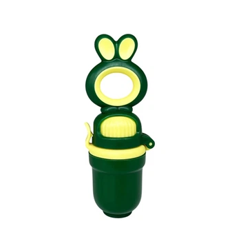 Ниблер для прикорма младенцев Mega Zayka MGZ-0011(Green) с поршнем