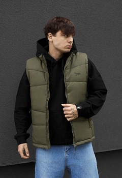 Жилетка Мужская Стаф Оливковая С Логотипом Staff Fux Olive Logo XL (402519)