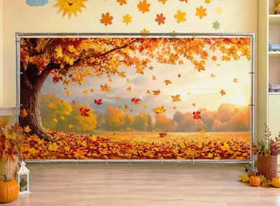 Баннер осенний для фотозоны PHOTODECOR «Осеннее дерево» 1 кв.м.