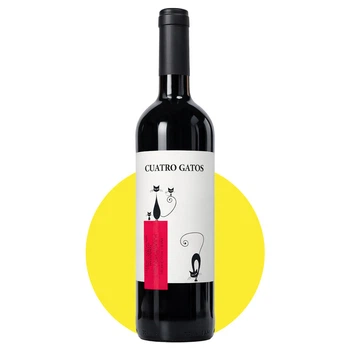 Вино Куатро Гатос Каберне Совиньон/Cuatro Gatos Cabernet Sauvignon красное сухое, 0,75 л, 12%