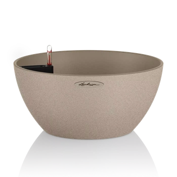 Вазон Lechuza Cubeto Stone 40 світло-бежевий 40x40x18,5см 12л (13841)
