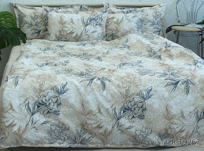 Комплект постільної білизни Tag Tekstil з компаньйоном ранфорс люкс бавовна King Size (R-T9267)