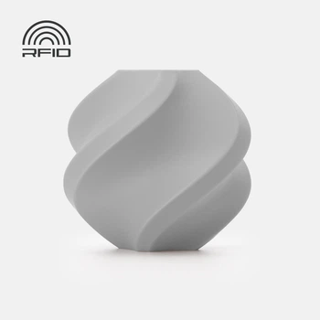 Пластик Bambu Lab PLA Tough+ Gray (12105) Серый ударопрочный филамент, повышенная прочность для ЗD принтера с меткой RFID. С катушкой.