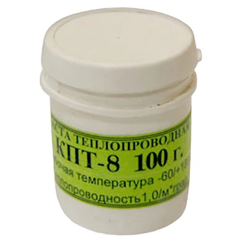 Паста теплопроводящая КПТ-8, 100 г, Белый - 754941
