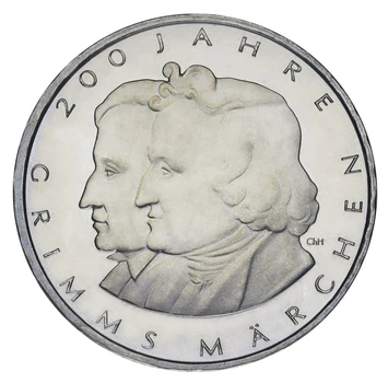 Монета Германия 10 евро 2012 UNC Братья Гримм