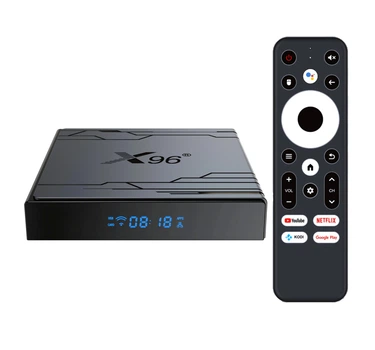 Смарт ТВ-приставка X96 NEX 4/32 ГБ (S905Y5, Android TV 14, 4K, Wi-Fi 6, голосовий пульт)