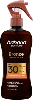 Olejek w sprayu do opalania Babaria Bronze Fotoprotector SPF30 200 ml (8410412520492)