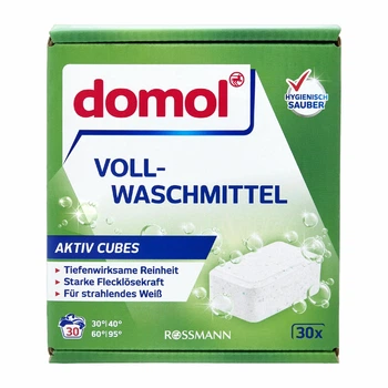 Таблетки для стирки белых вещей Domol Vollwaschmittel Aktiv Cubes 30 шт