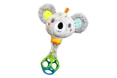 Брязкальце-прорезыватель с мягкой игрушкой коала для младенцев YG Toys (3903)