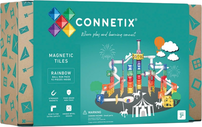 Klocki magnetyczne Connetix Tor kulkowy Rainbow 92 elementy CT-R-00092-BR (0850036293149)