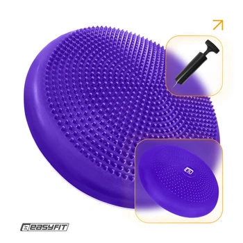 Балансувальна подушка масажна EasyFit Balance Cushion-A фіолетова + насос 5265064