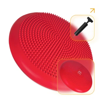 Балансувальна подушка масажна EasyFit Balance Cushion-A червона + насос 5265065
