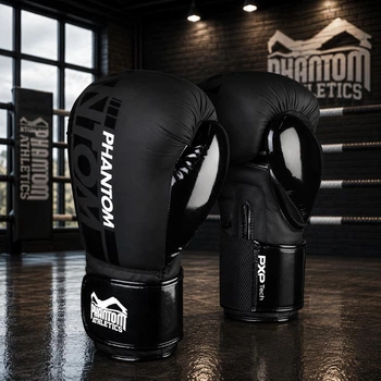 Боксерські рукавиці Phantom APEX Speed Black 16 унцій