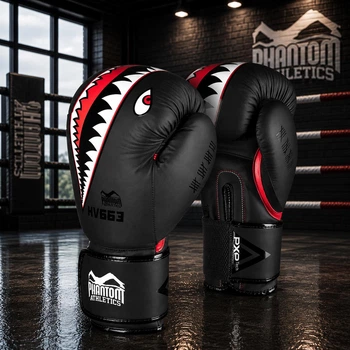 Боксерські рукавиці Phantom Fight Squad Schwarz Black 16 унцій