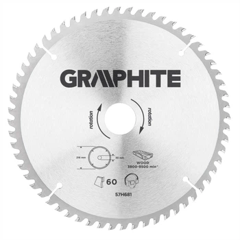 Диск пильний Graphite 57H681 216x30 мм 60z карбід кремнію