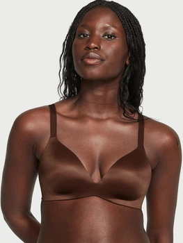 Бюстгальтер с косточками бесшовный Victoria's Secret 161686742 36D Коричневый (1161574214)