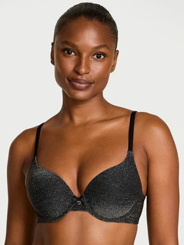 Бюстгальтер с косточками с Push-up Victoria's Secret 862017066 32C Черный (1160648483)