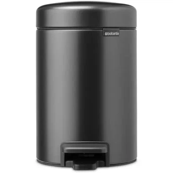 Бак для сміття з педаллю Brabantia NewIcon Pedal Bin 3 л черный 113321 (00800482)