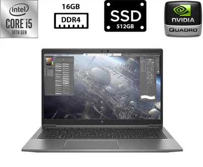 Ноутбук Hewlett Packard ZBook FireFly 14 G7 14" IPS 1920x1080 Core i5-10210U 1.60GHz 16GB DDR4 SSD 512GB NVIDIA Quadro P520 4GB/Камера (HZFf14UG7i5R16S512NQ4A) Б/В