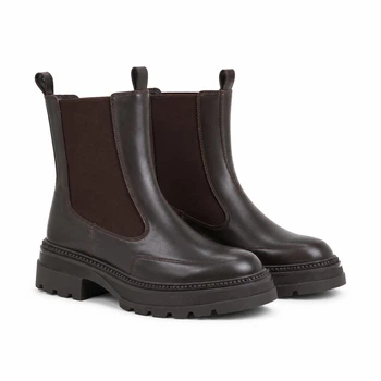 Ботинки женские весенне-осенние KATI SHOES из натуральной кожи 39 р. коричневые 314/1 (6234)
