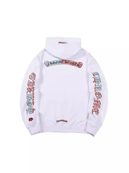 Худи Chrome Hearts демисезонное с капюшоном белое XS (CHRH029)