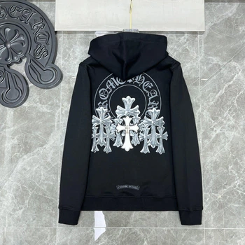 Мужское худи Chrome Hearts Черный Размер XL: XXL (CHRH024)