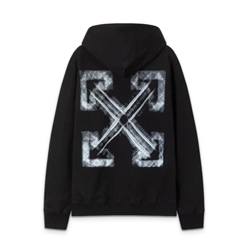Мужское худи OFF White Черный Размер S (OFH004)
