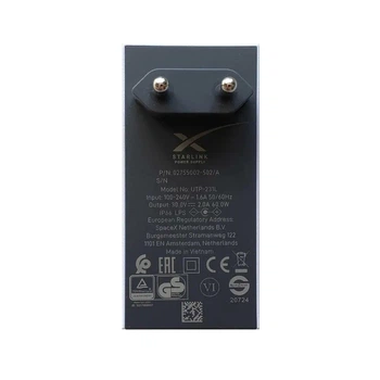 Оригинальный блок питания Starlink Mini 60W с европейской вилкой