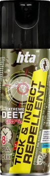 Репеллент-спрей HTA EXTREME DEET 30% 200 мл от клещей комаров мух блох пауков