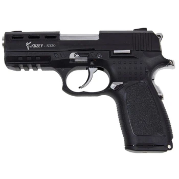 Сигнально-стартовый пистолет KUZEY S-320-3, 18+1/9 mm (Black/Black Grips) add 1 magazine.