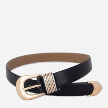 Ремінь жіночий з натуральної шкіри Michael Kors 365936585 L (113.5 см) Чорний (1161620320)
