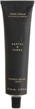 Krem do rąk Cereria Molla Santal & Tonka nawilżający 80 ml (8424405012376)
