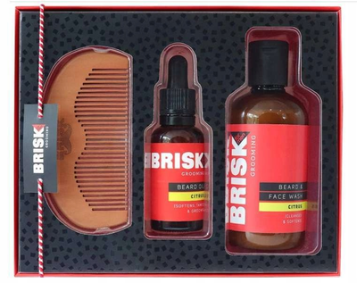 Набор по уходу за бородой Brisk Grooming