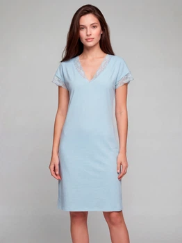 Сорочка нічна жіноча roksana 1369/16329 3XL блакитний