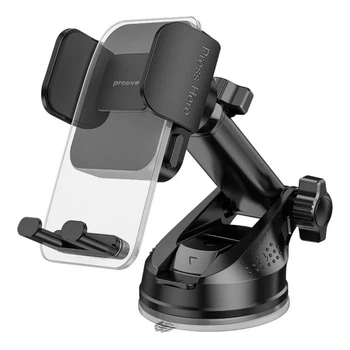 Uchwyt samochodowy Proove Crystal Clamp Plus Suction Type Car Mount Black (6901119349414)