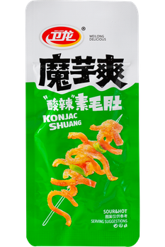 Конжак снек Konjac Shuang Sour & Hot WEILONG 18 г