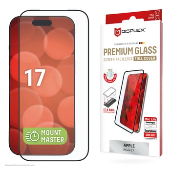 Захисне скло Displex Premium Full Cover для смартфона Apple iPhone 17 (4028778127169)
