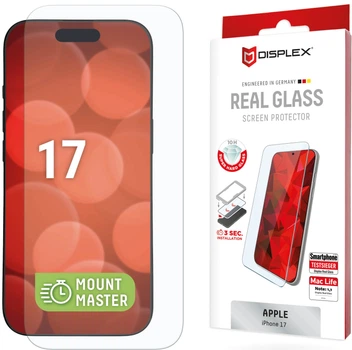 Szkło ochronne Displex Real Glass 2D do smartfona Apple iPhone 17 (4028778127121)