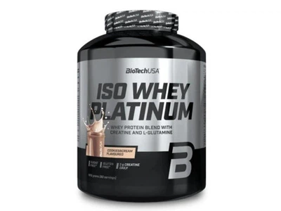 Протеїн BiotechUSA Iso Whey Platinum 1.81 кг Смак Печиво з вершками