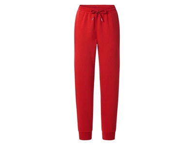 Спортивные штаны Slim Fit с начесом для женщины Esmara LIDL 495642 L Красный