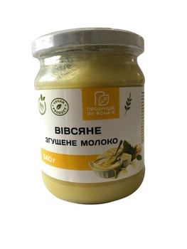 Овсяное сгущенное молоко без лактозы Продукція як вона є 540 г