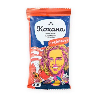 Батончик из сухофруктов Грейпфрут Кохана 40 г