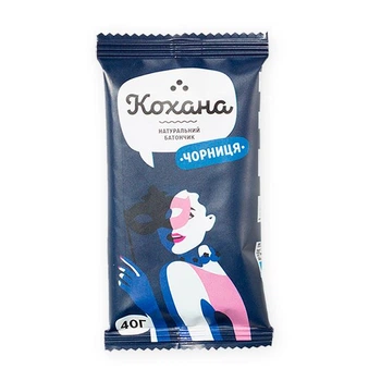 Батончик из сухофруктов Черника Кохана 40 г